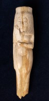 Ivory mirror-handle, carved in the form of a nude female,  © Bolton Museum
