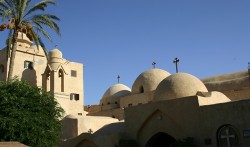 Figure 8.  The domes at the monastery of St. Syrians. Howard Middleton-Jones 2008