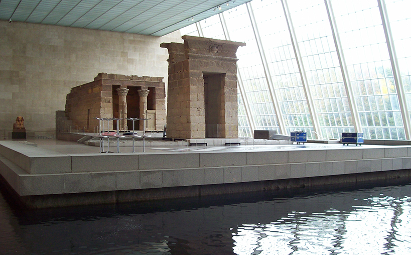 Figure 2. The Temple of Dendur in its current location in the Metropolitan Museum of Art, New York. Photograph by Kate Phizackerley